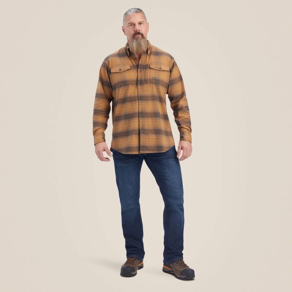ARIAT Rebar Flannel DuraStretch Work Shirt - Picture 3 of 9